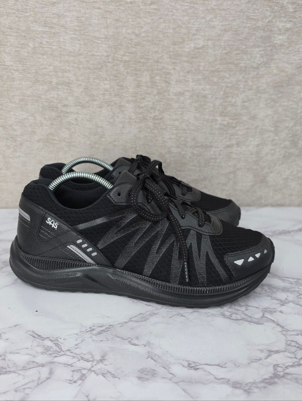 SAS Pursuit Sport Sneaker Black Athletic Walking Shoes Men's 9.5 4E Double Wide